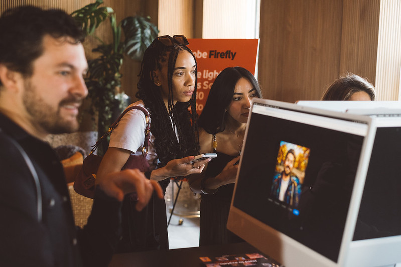 Creators at the Adobe Firefly Activation 