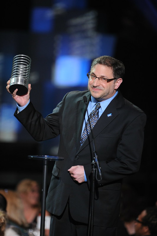 Mark Stencel from NPR honored with the Best Handheld Device Within News award at The Webby Awards